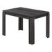 47.25" Black Reclaimed Wood-Look Dining Table