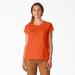 Dickies Women's Cooling Short Sleeve Pocket T-Shirt - Bright Orange Size 2Xl (SSF400)