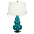 Robert Abbey Small Triple Gourd Table Lamp Lamp With Metal Base - 273X