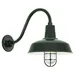 Hi-Lite Gooseneck Barn Light Warehouse Outdoor Wall Sconce - B-1 Arm with Cast Guard - H-QS15114/B-1-95/CGU-95-CLR