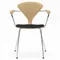 Cherner Chair Company Cherner Metal Base Armchair with Seat Pad