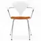 Cherner Chair Company Cherner Metal Base Armchair with Seat Pad