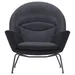 Carl Hansen CH468 Oculus Lounge Chair - Black Edition - CH468 - Fiord 191 - BLK