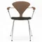 Cherner Chair Company Cherner Metal Base Armchair with Seat Pad