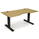 Copeland Furniture Invigo Ergonomic Sit-Stand Desk - 3048-RRC-EE-03-B-G-N-P-N-N-N
