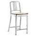 Emeco Navy Stool, Wooden Seat - 1104 24 P ASH
