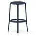 Emeco On & On Barstool with Upholstered Seat - ONON 30 US DARK BLUE FABRIC 2