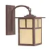 Arroyo Craftsman Mission Arched Arm Outdoor Wall Sconce - MB-15TOF-RB