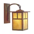 Arroyo Craftsman Mission Arched Arm Outdoor Wall Sconce - MB-10TTN-RC