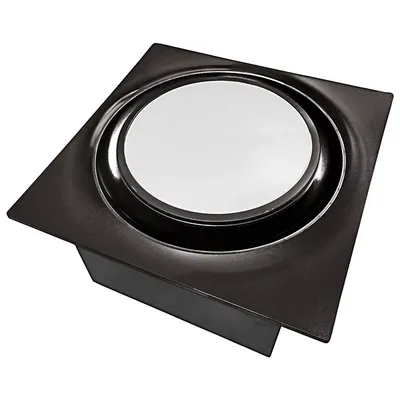 Aero Pure Slim Fit Round Profile Quiet Bathroom Exhaust Fan with LED Light