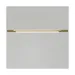 hollis+morris Bennington LED Linear Chandelier Light - BENNstandard-3ft-Brushed Brass-W.Oak White