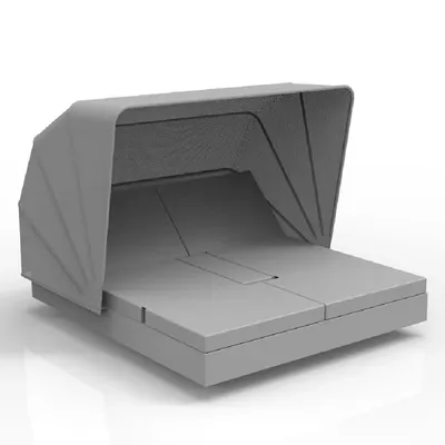 Vondom Vela 4 Reclining Daybed with Folding Canopy