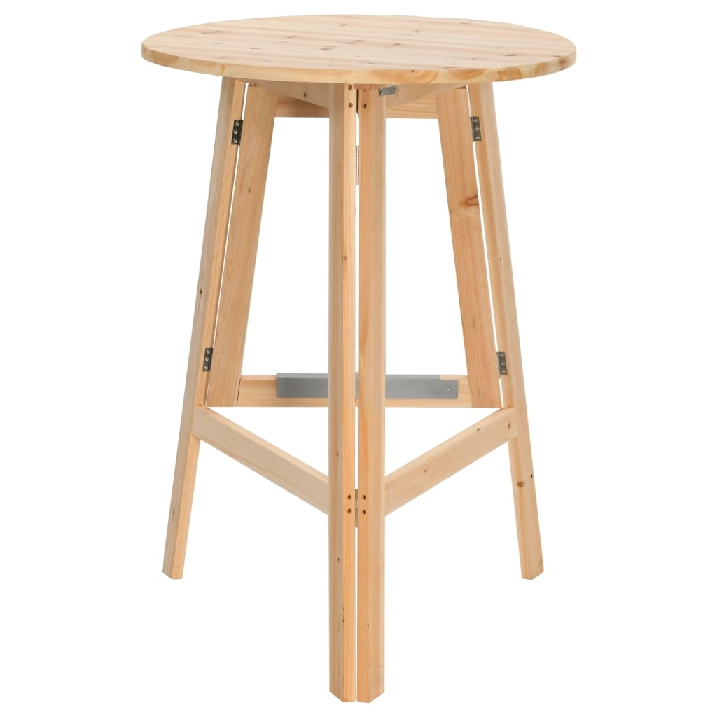 vidaXL Klappbarer Bartisch 78 cm Tannenholz Image