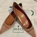 Gucci Shoes | Gucci Suade 2” Heels | Color: Black/Tan | Size: 7