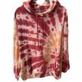 American Eagle Outfitters Tops | American Eagle Tie Dye Jegging Fit Sweatshirt | Color: Pink/Red | Size: M