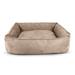 BuddyRest Oasis Plush Pillow Dog Bed Metal in Gray/Brown | 10 H x 37 W x 32 D in | Wayfair OA101