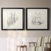 Breakwater Bay Antique Ship Sketch III Antique Ship Sketch III - 2 Piece Picture Frame Drawing Print Set Paper, in Gray | Wayfair