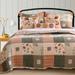 Sedona Bonus Quilt Set by Greenland Home Fashions in Natural (Size FL/QU 5PC)