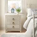 Birch Lane™ Whitman 3 - Drawer Solid Wood Nightstand in Antique Beige Wood in Brown | 30 H x 27 W x 17 D in | Wayfair