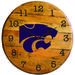 Kansas State Wildcats Team Oak Barrel Clock