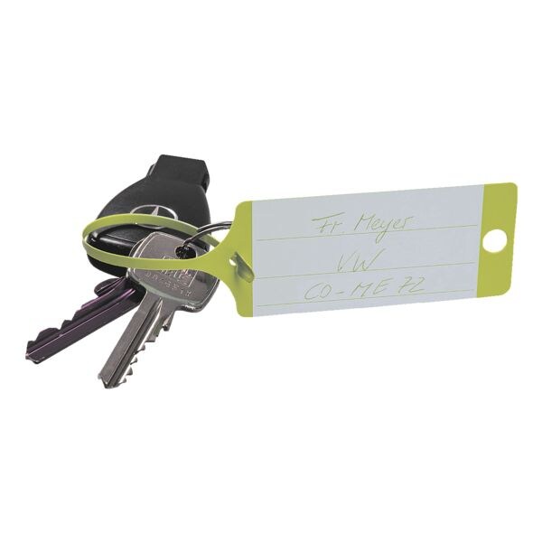 EICHNER 5 Pack je 100 PP-Schlüsselanhänger - neutrale Ausführung gelb Image