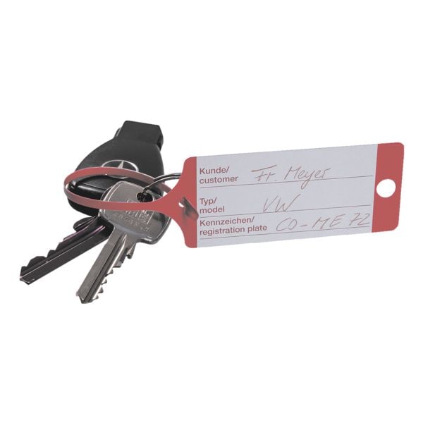 EICHNER 5 Pack je 100 PP-Schlüsselanhänger rot Image