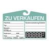 3x 25 Spiegelanhänger »Preisschild Digital« grün, EICHNER