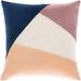 Livabliss Maiti Cotton Velvet Colorblock 22-inch Throw Pillow