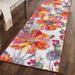 World Rug Gallery Modern Bright Flowers Non-Slip Area Rug Multi