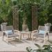 Hampton Outdoor 3-piece Club Chairs and Side Table Set by Christopher Knight Home