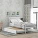 Harper & Bright Designs Twin Wood Platform Bed with Trundle