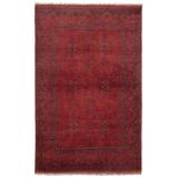 ECARPETGALLERY Hand-knotted Finest Khal Mohammadi Dark Red Wool Rug - 4'2 x 6'5