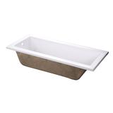 Kingston Brass Aqua Eden 67" Drop In Acrylic Soaking Tub with