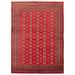 ECARPETGALLERY Hand-knotted Finest Peshawar Bokhara Red Wool Rug - 8'2 x 11'2