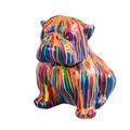 Statuette Bouledogue multicolore H40cm