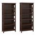 Huckins 66" H x 32" W Standard Bookcase Wood in Brown Laurel Foundry Modern Farmhouse® | 66 H x 32 W x 12.64 D in | Wayfair