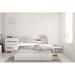 Mercury Row® Teen Monserrat 3 piece Platform Bedroom Set Wood in Brown/White | 3 Piece (Bed, Nightstand, and Chest),Full | Wayfair