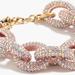 J. Crew Jewelry | Jcrew Collection Pave Chain-Link Bracelet | Color: Gold | Size: Os