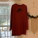 Nike Dresses | Nike Air Sweatshirt Dress | Color: Red | Size: M