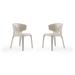 Conrad Cream Faux Leather Dining Chair (Set of 2) - Manhattan Comfort DC031-CR