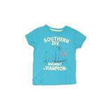 Crown & Ivy Short Sleeve T-Shirt: Blue Tops - Size 4Toddler