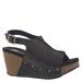 Volatile Division - Womens 10 Black Sandal Medium