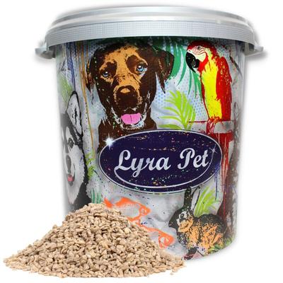 Lyra Pet - 10 kg ® Sonnenblumenkerne geschält bruch Neue Ernte in 30 l Tonne