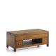 Table basse relevable en bois marron L 110 cm