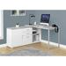 Latitude Run® Dariell Computer Desk, Home Office, Corner, Storage Drawers, 60"L, L Shape, Work, Laptop, Metal Wood/Metal in White | Wayfair