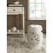 Bungalow Rose Llaneli Ceramic Garden Stool Ceramic in Gray/White/Brown | 18 H x 13 W x 13 D in | Wayfair B68BCFB71BB942D088E3A148E38E9279