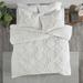 Highland Dunes Oshaughnessy Comforter Set Polyester/Polyfill/Cotton in White | Full/Queen Comforter + 2 Standard Shams | Wayfair