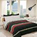 Latitude Run® Burgettstown Reversible Comforter Set Polyester/Polyfill/Microfiber in Red/Gray/Black | Twin Comforter + 1 Sham + 1 Pillowcase | Wayfair