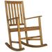 Alcott Hill® Outdoor Rocking Solid Wood Chair in Brown | 39.8 H x 24.8 W x 31.5 D in | Wayfair ALCT1857 25461987