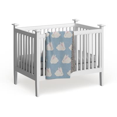 SAFAVIEH Baby Collection Looloo Throw - Blue / White - 32" x 40"